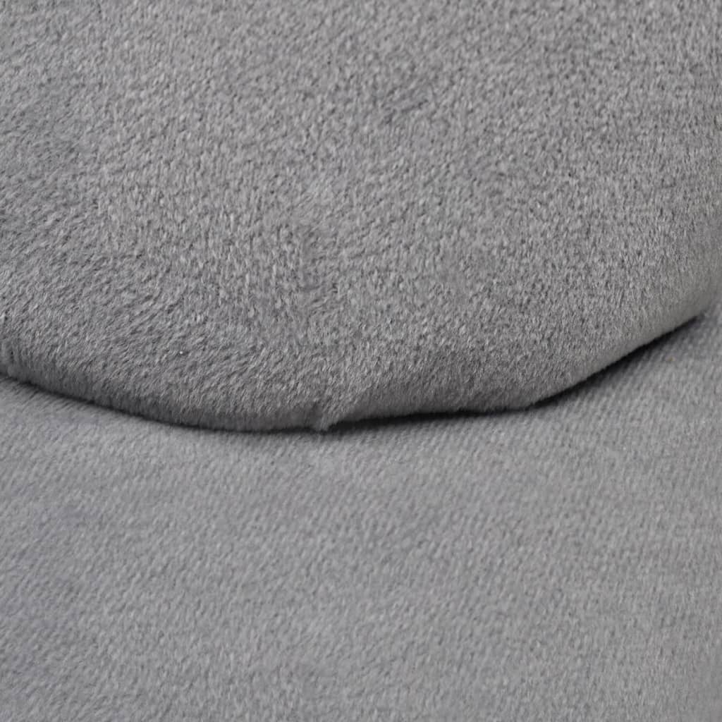 vidaXL Scaun model mână, gri, catifea