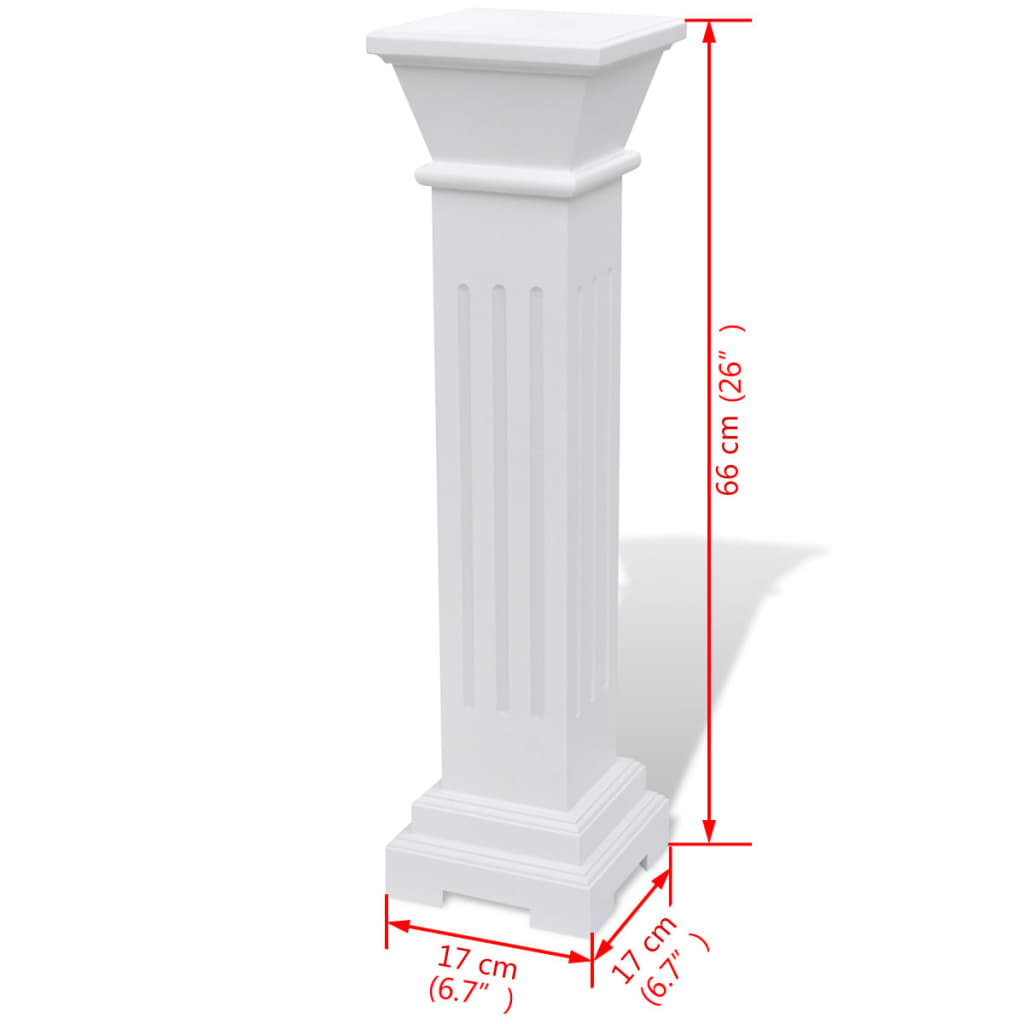 Suport pentru plante tip stâlp, pătrat, clasic, MDF Suport pentru plante tip stâlp, pătrat, clasic, MDF