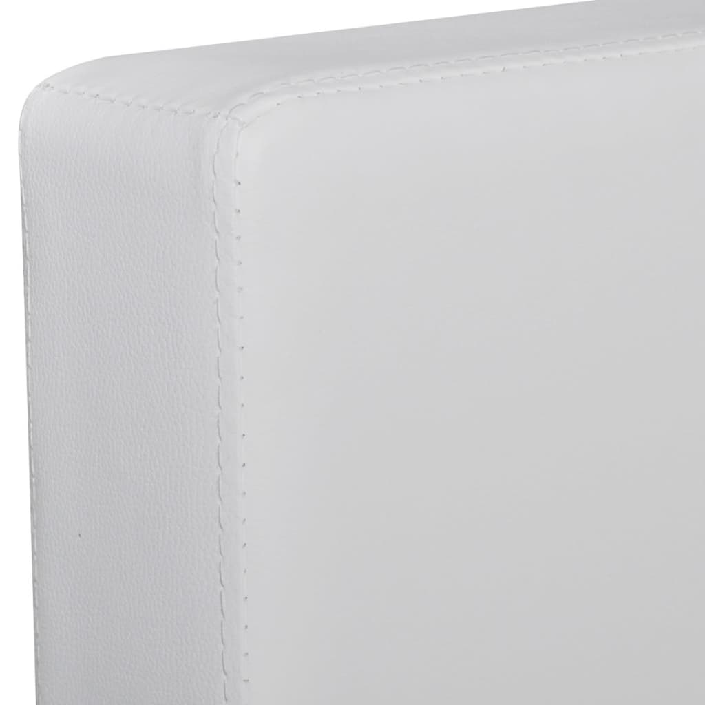 vidaXL Canapea modulară cu 3 locuri, piele artificială, alb vidaXL Canapea modulară cu 3 locuri, piele artificială, alb