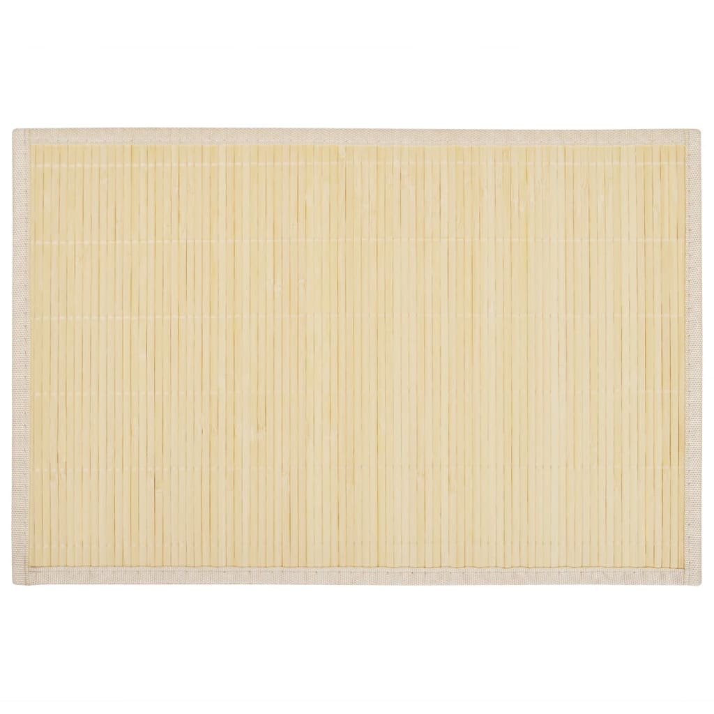 Suporturi farfurii, 30 x 45 cm, bambus natural, 6 buc. Suporturi farfurii, 30 x 45 cm, bambus natural, 6 buc.