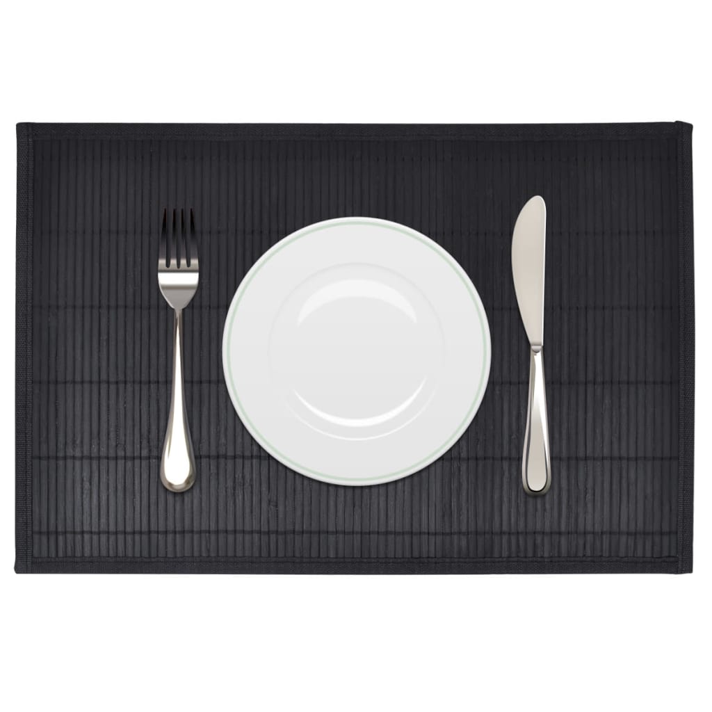 Naproane de bambus 30 x 45 cm, negru, 6 buc. Naproane de bambus 30 x 45 cm, negru, 6 buc.