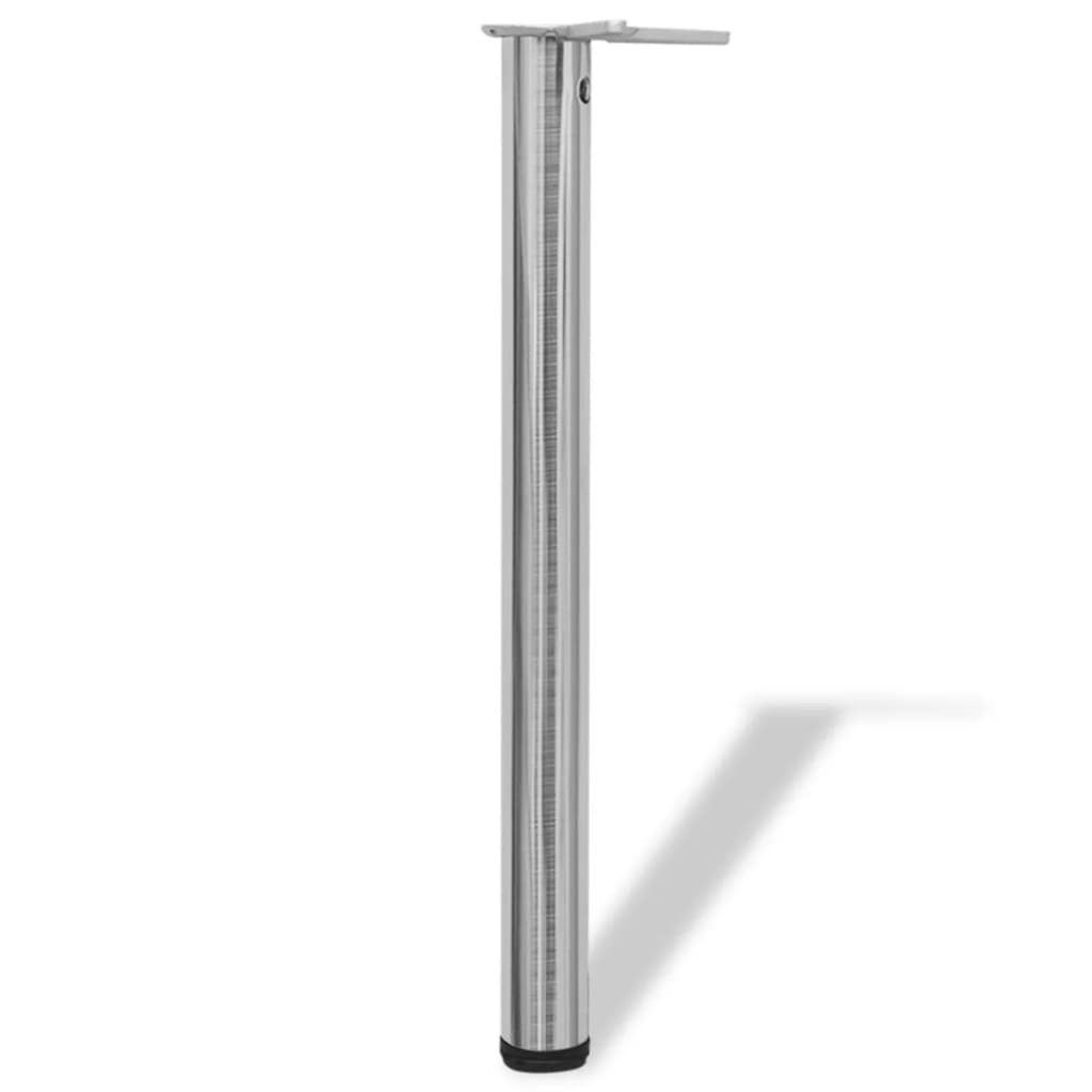 242136 4 Height Adjustable Table Legs Brushed Nickel 710 mm 242136 4 Height Adjustable Table Legs Brushed Nickel 710 mm