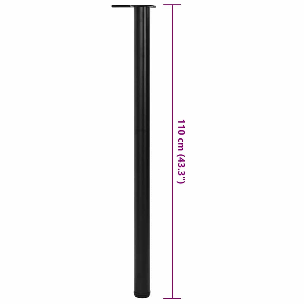 Picioare de masă reglabile pe înălțime, 4 buc, 1100 mm, negru Picioare de masă reglabile pe înălțime, 4 buc, 1100 mm, negru