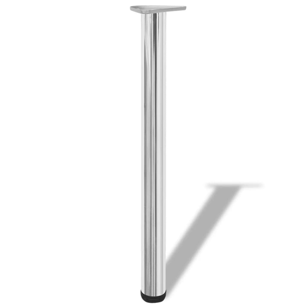 Picioare de masă reglabile pe înălțime, crom, 710 mm Picioare de masă reglabile pe înălțime, crom, 710 mm