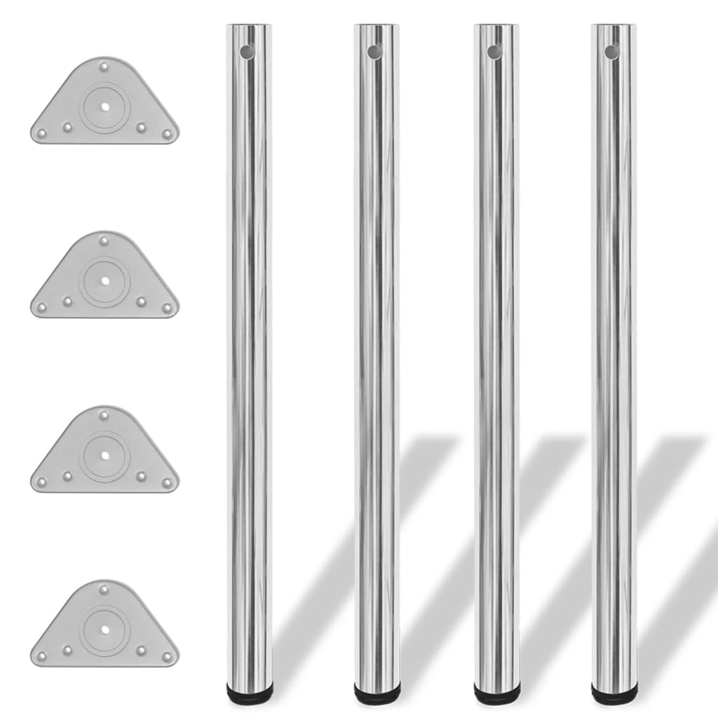 Picioare de masă reglabile pe înălțime, 870 mm, crom, 4 buc. Picioare de masă reglabile pe înălțime, 870 mm, crom, 4 buc.