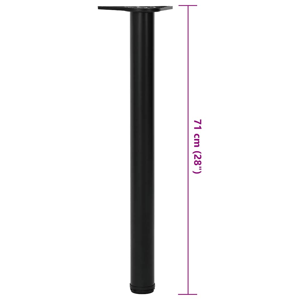 Picioare de masă reglabile în înălțime, negru, 710 mm Picioare de masă reglabile în înălțime, negru, 710 mm