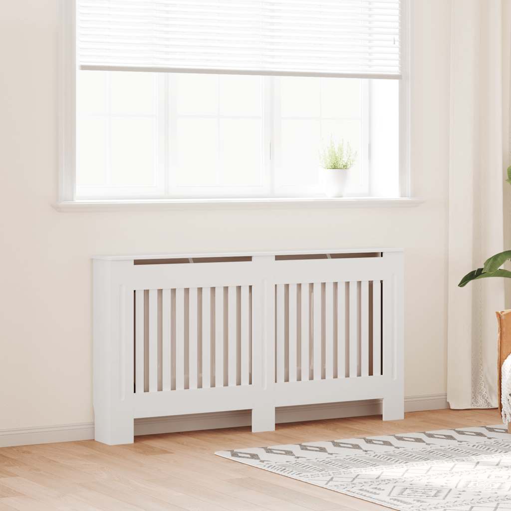 Mască de calorifer, dulap radiator, alb, 152 cm, MDF Mască de calorifer, dulap radiator, alb, 152 cm, MDF