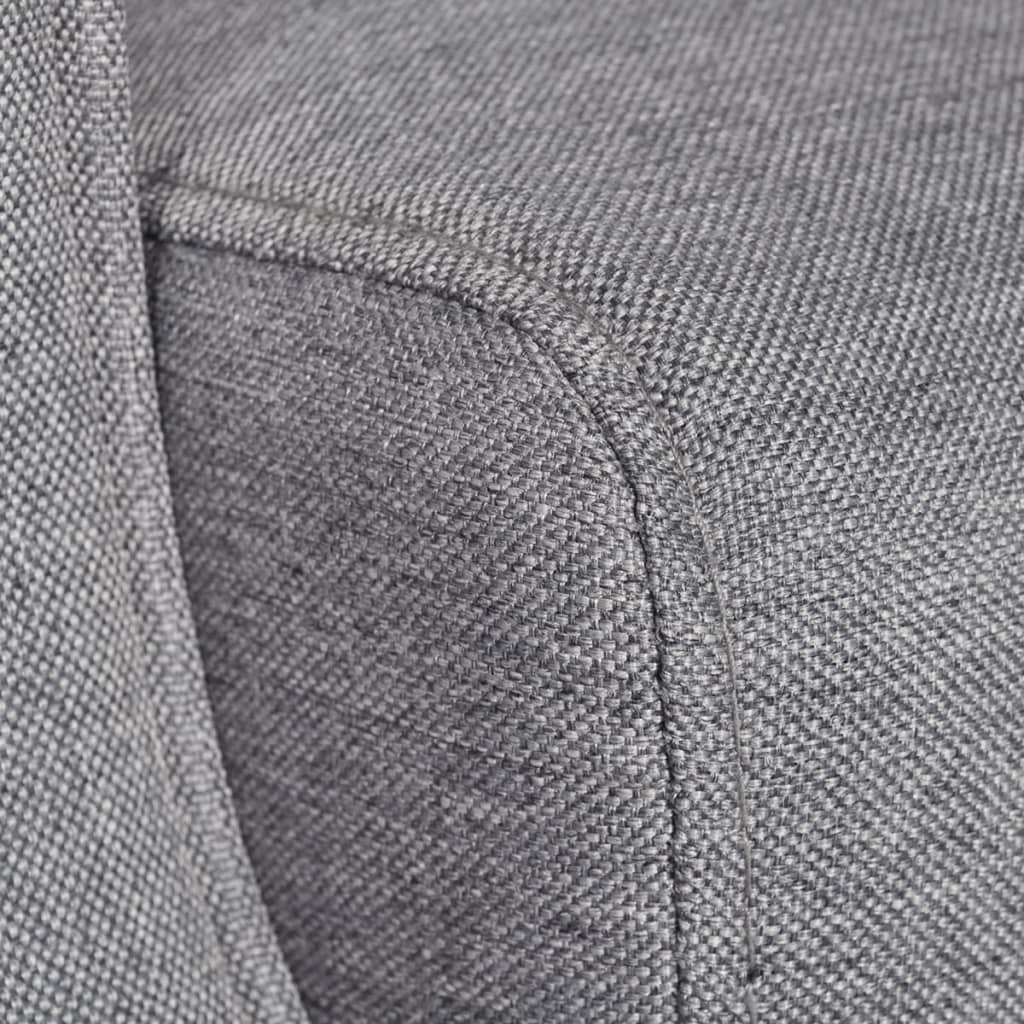 vidaXL Fotoliu, gri, material textil