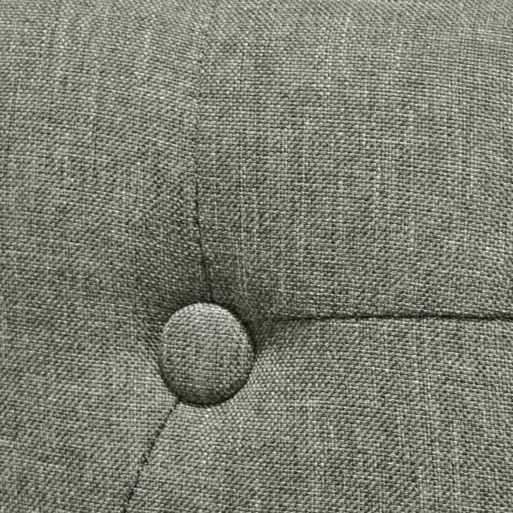 vidaXL Scaune de sufragerie, 4 buc. gri material textil vidaXL Scaune de sufragerie, 4 buc. gri material textil