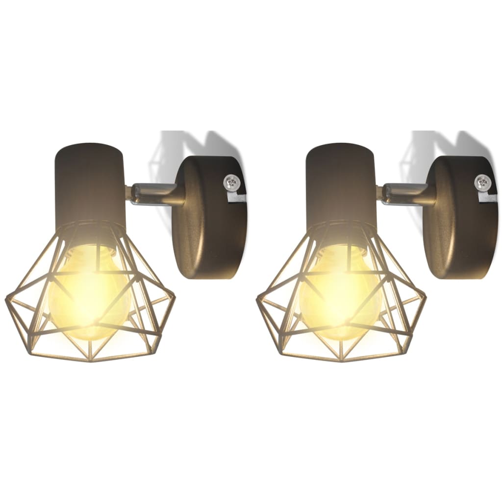 Aplice perete cadru sârmă, stil industrial, negru, bec cu filament LED Aplice perete cadru sârmă, stil industrial, negru, bec cu filament LED