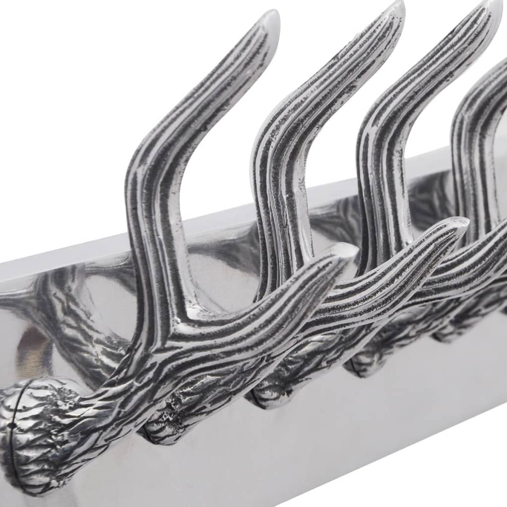 Cuier din aluminiu pentru haine, pălării, cravate, argintiu Cuier din aluminiu pentru haine, pălării, cravate, argintiu