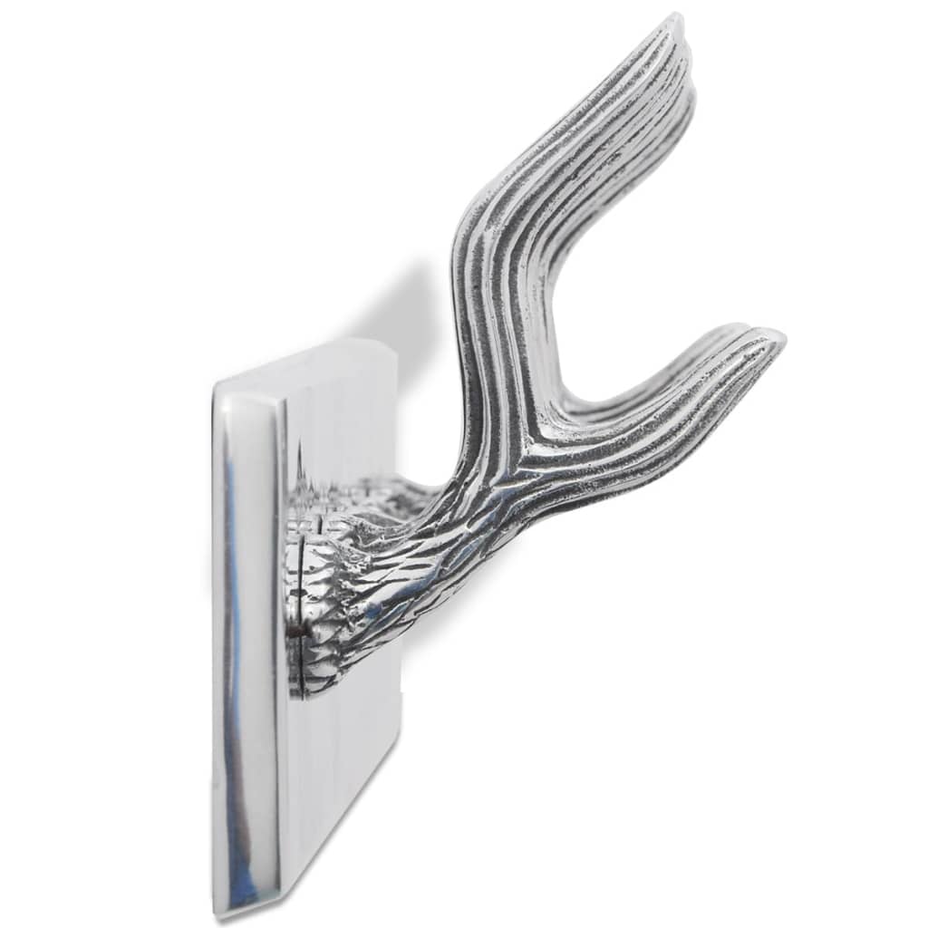 Cuier din aluminiu pentru haine, pălării, cravate, argintiu Cuier din aluminiu pentru haine, pălării, cravate, argintiu