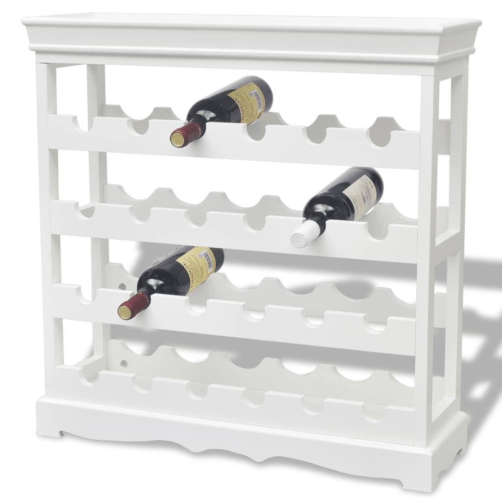 vidaXL Dulap pentru sticle de vin Abreu, alb vidaXL Dulap pentru sticle de vin Abreu, alb