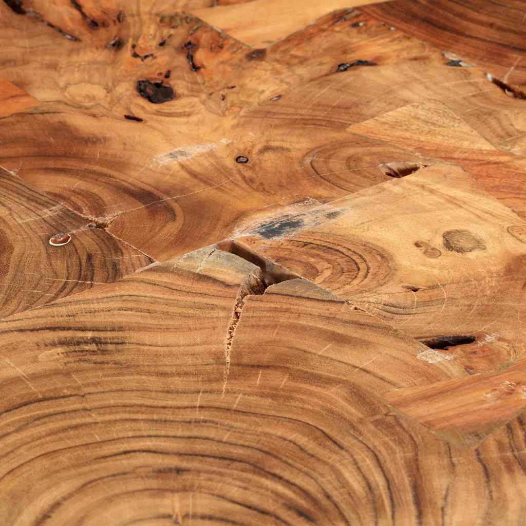 vidaXL Măsuță de cafea, 35 cm, 4 butuci, lemn masiv de acacia vidaXL Măsuță de cafea, 35 cm, 4 butuci, lemn masiv de acacia