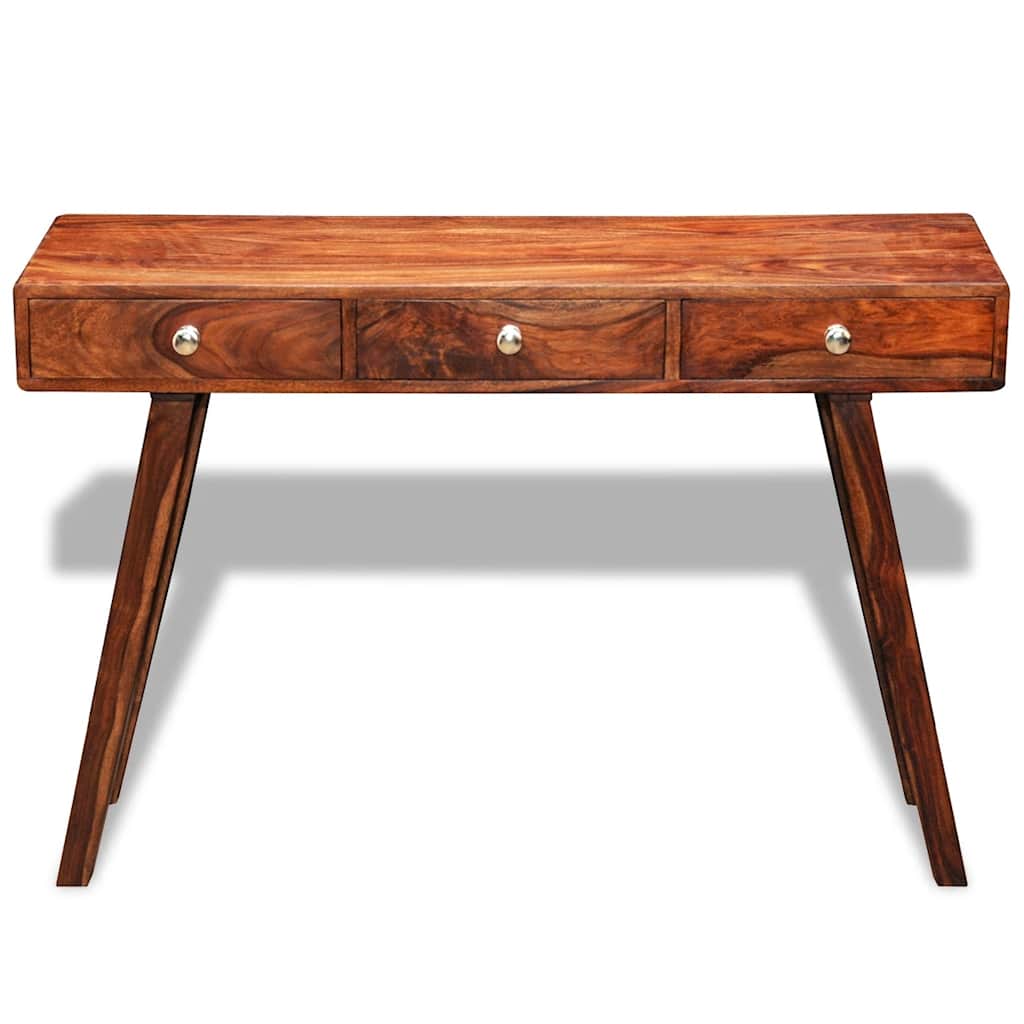 vidaXL Masă consolă cu 3 sertare, 76 cm, lemn masiv de acacia vidaXL Masă consolă cu 3 sertare, 76 cm, lemn masiv de acacia