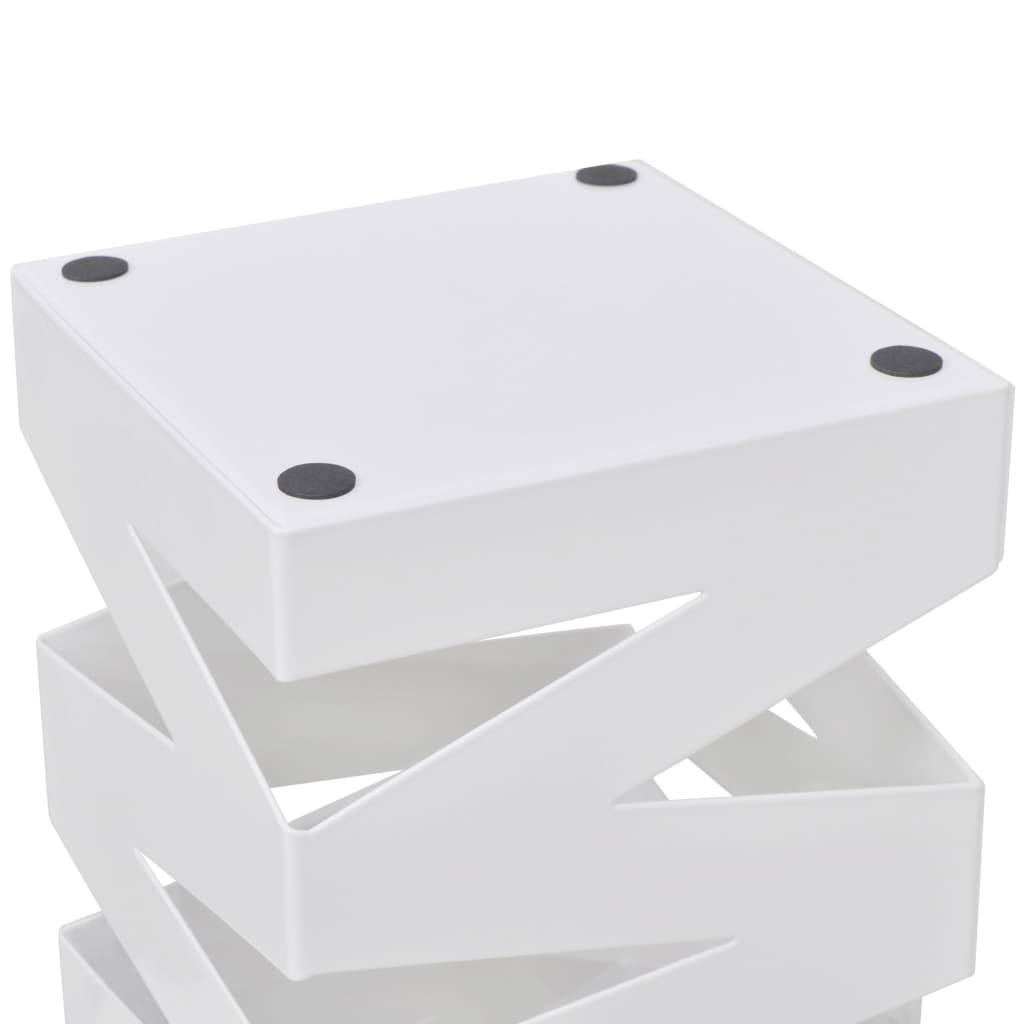 Suport pentru umbrele, pătrat, depozitare bastoane, alb, 48,5 cm, oțel Suport pentru umbrele, pătrat, depozitare bastoane, alb, 48,5 cm, oțel