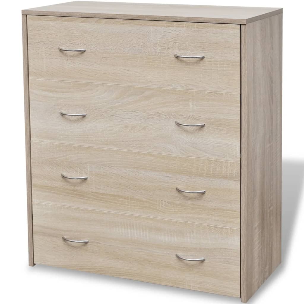 vidaXL Dulap cu 4 sertare, 60x30,5x71 cm, culoare stejar vidaXL Dulap cu 4 sertare, 60x30,5x71 cm, culoare stejar