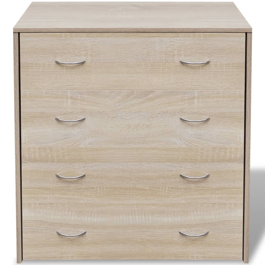 vidaXL Dulap cu 4 sertare, 60x30,5x71 cm, culoare stejar vidaXL Dulap cu 4 sertare, 60x30,5x71 cm, culoare stejar