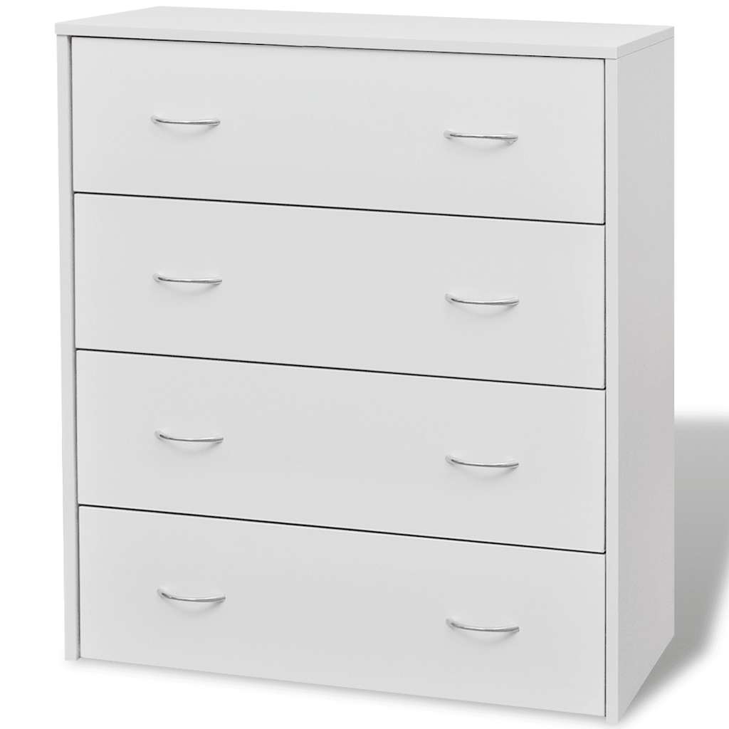 vidaXL Dulap cu 4 sertare, alb, 60x30,5x71 cm vidaXL Dulap cu 4 sertare, alb, 60x30,5x71 cm