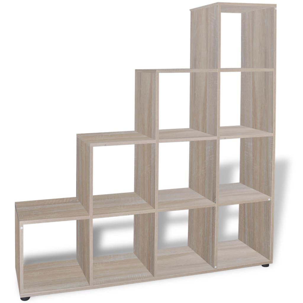 vidaXL Bibliotecă în trepte / Raft de expunere 142 cm Stejar