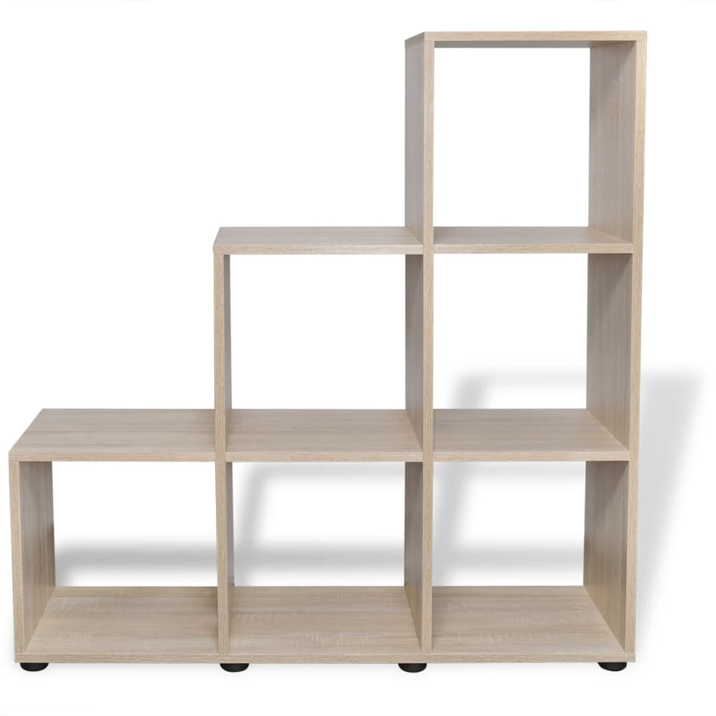 vidaXL Bibliotecă în trepte / Raft de expunere 107 cm Stejar