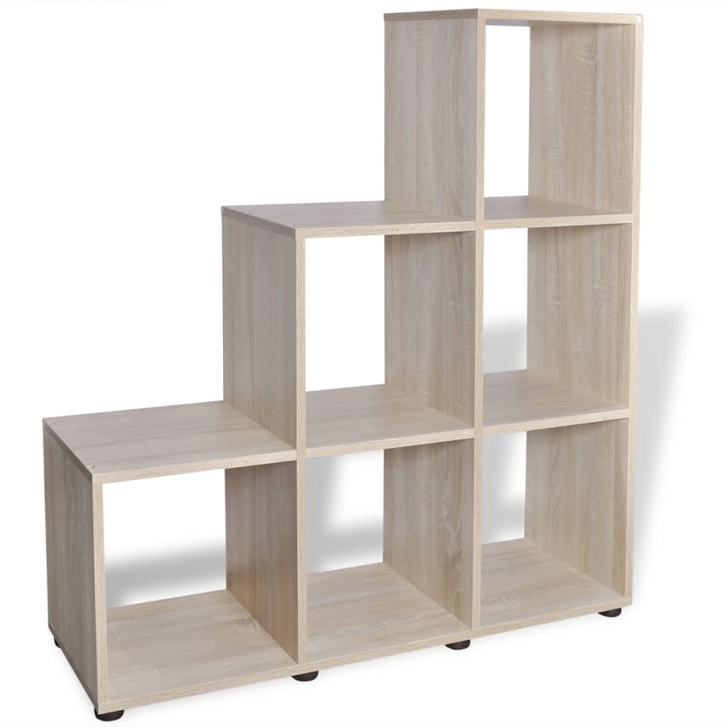 vidaXL Bibliotecă în trepte / Raft de expunere 107 cm Stejar