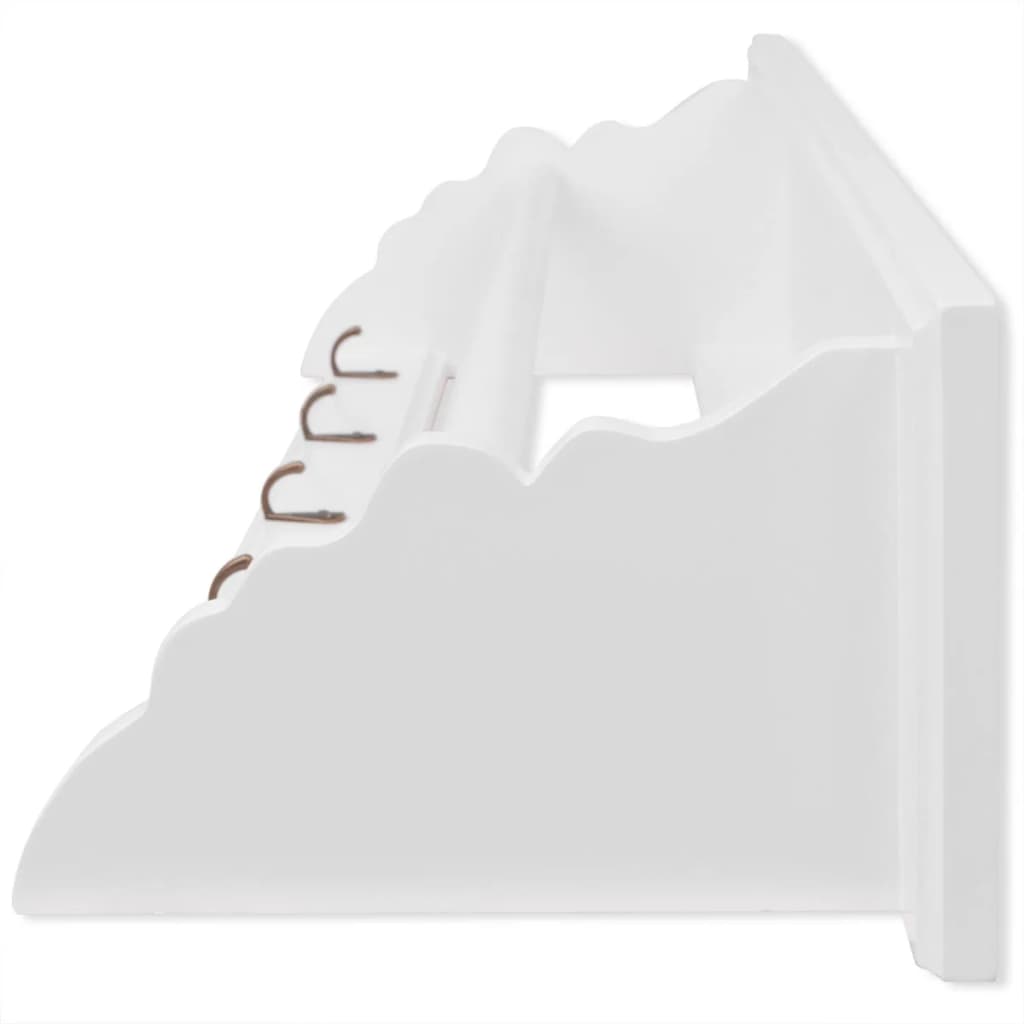 vidaXL Cuier de haine, stil baroc, alb, MDF vidaXL Cuier de haine, stil baroc, alb, MDF