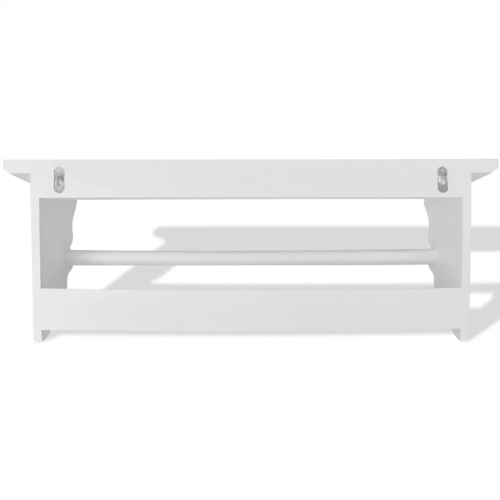vidaXL Cuier de haine, stil baroc, alb, MDF vidaXL Cuier de haine, stil baroc, alb, MDF