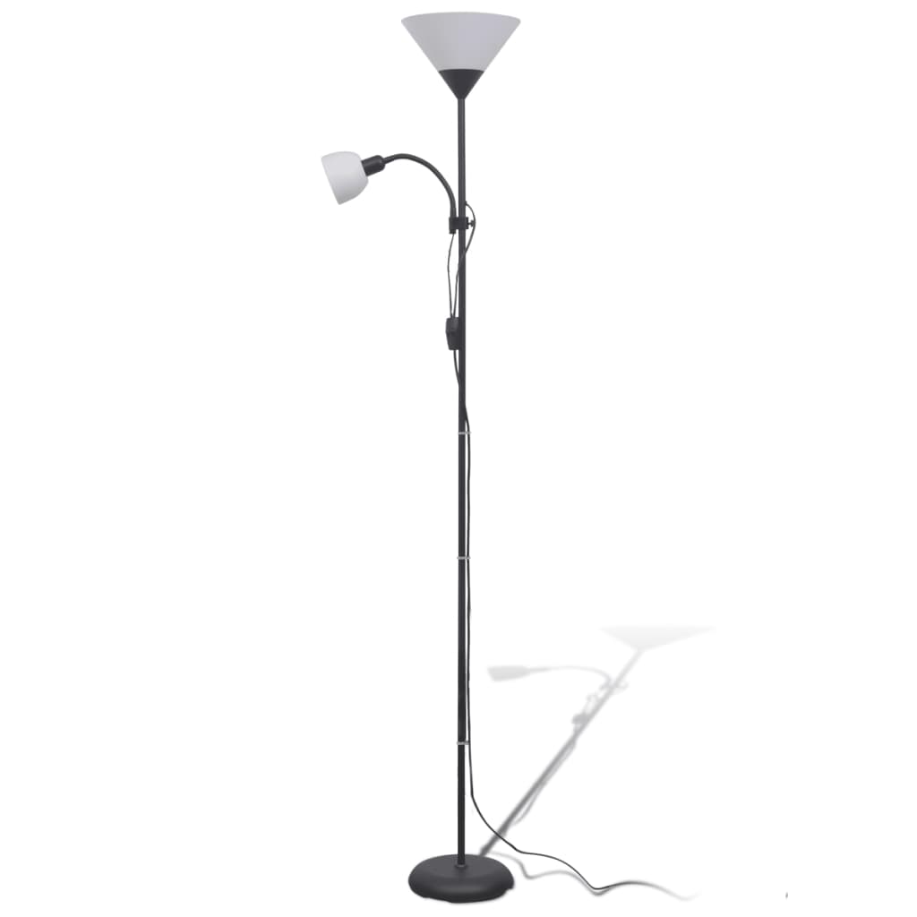 vidaXL Lampă de podea, negru vidaXL Lampă de podea, negru