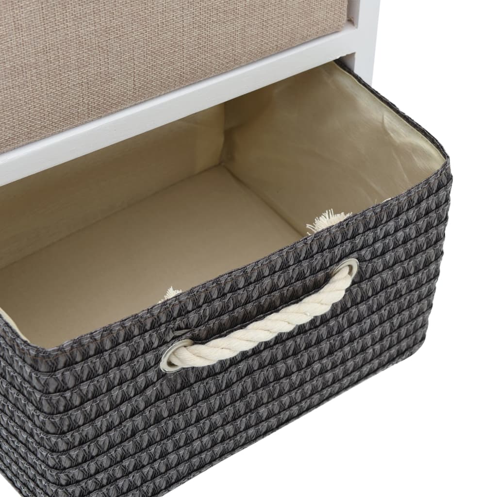 vidaXL Dulap de depozitare din lemn, 4 sertare