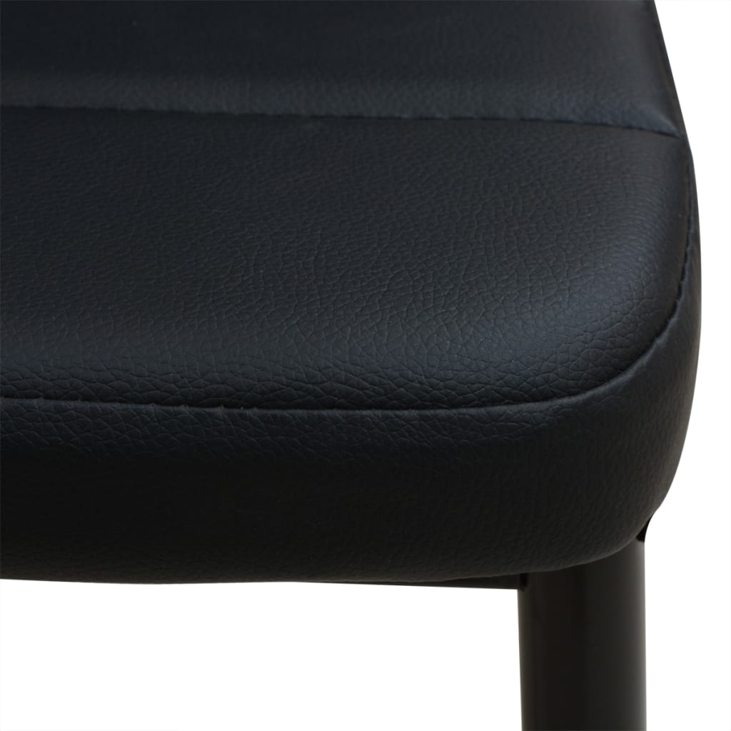 vidaXL Set masă și scaune de bucătărie, negru, 3 piese vidaXL Set masă și scaune de bucătărie, negru, 3 piese