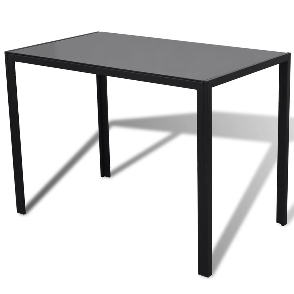 vidaXL Set mobilier de bucătărie, cinci piese, negru vidaXL Set mobilier de bucătărie, cinci piese, negru