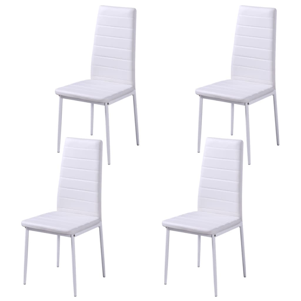 vidaXL Set masă și scaune de bucătărie, cinci piese, negru vidaXL Set masă și scaune de bucătărie, cinci piese, negru