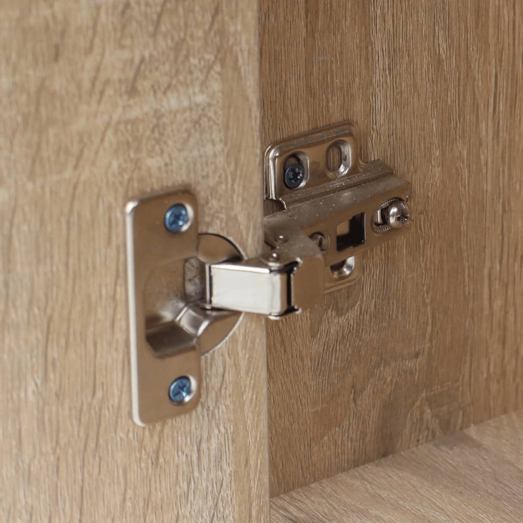 vidaXL Birou cu sertar și dulap, 100 x 40 x 73 cm, culoare stejar