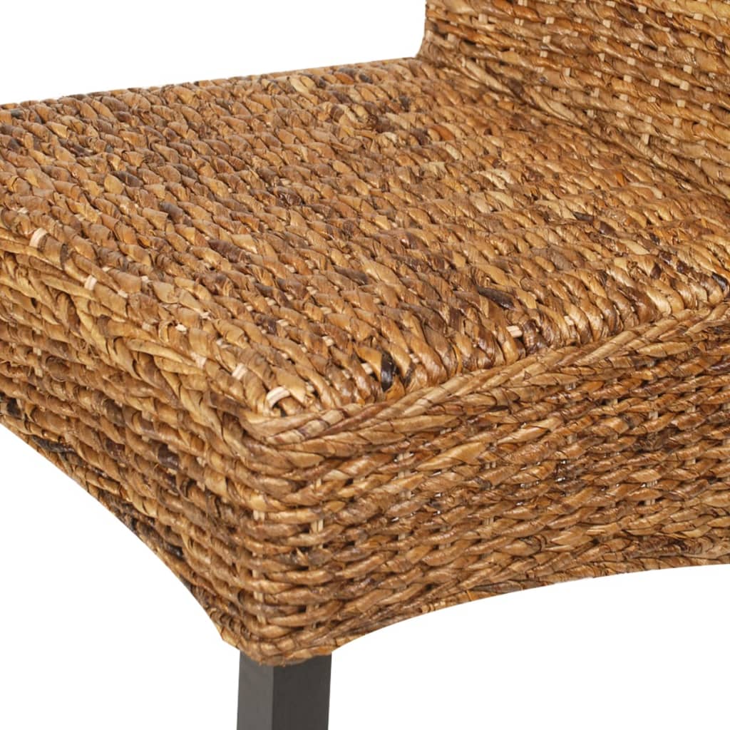 vidaXL Scaune de bucătărie, 2 buc., abaca & lemn masiv de mango vidaXL Scaune de bucătărie, 2 buc., abaca & lemn masiv de mango