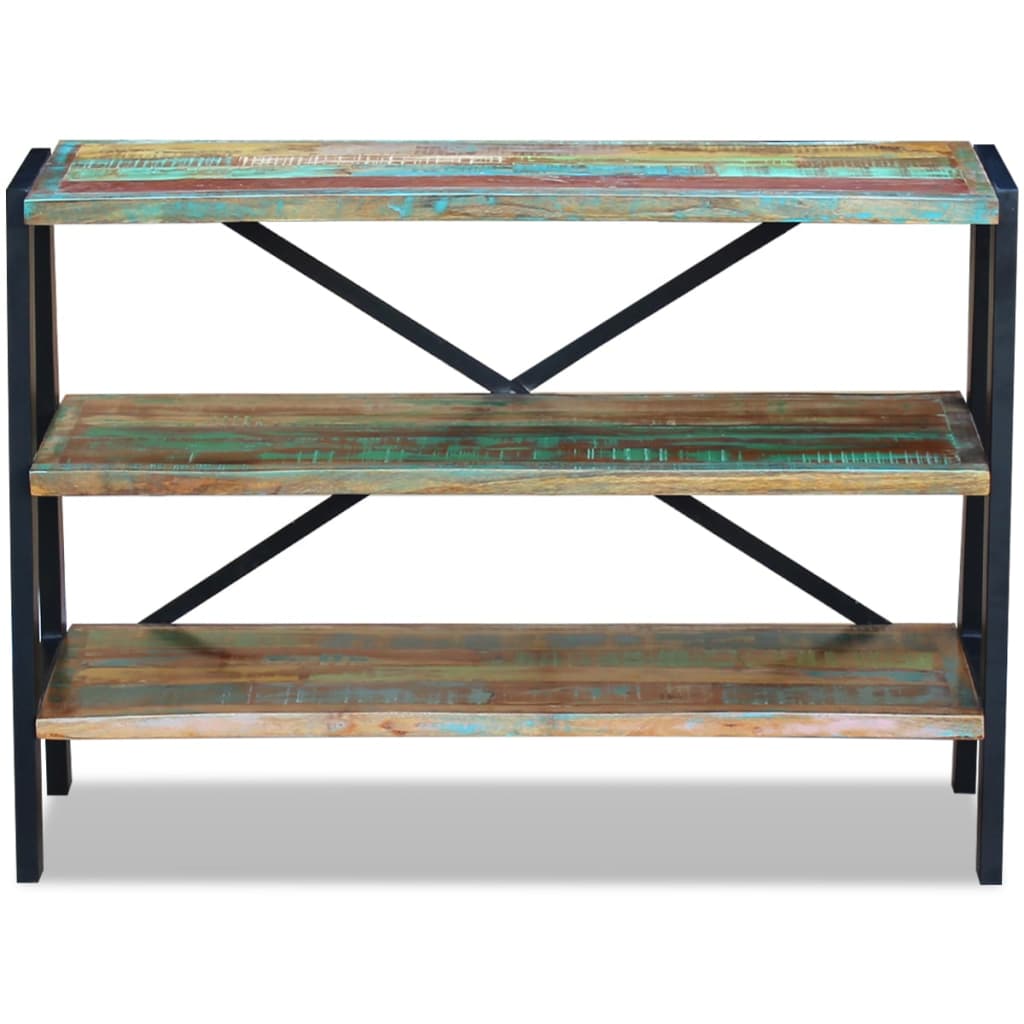 vidaXL Dulap cu 3 rafturi, lemn masiv reciclat