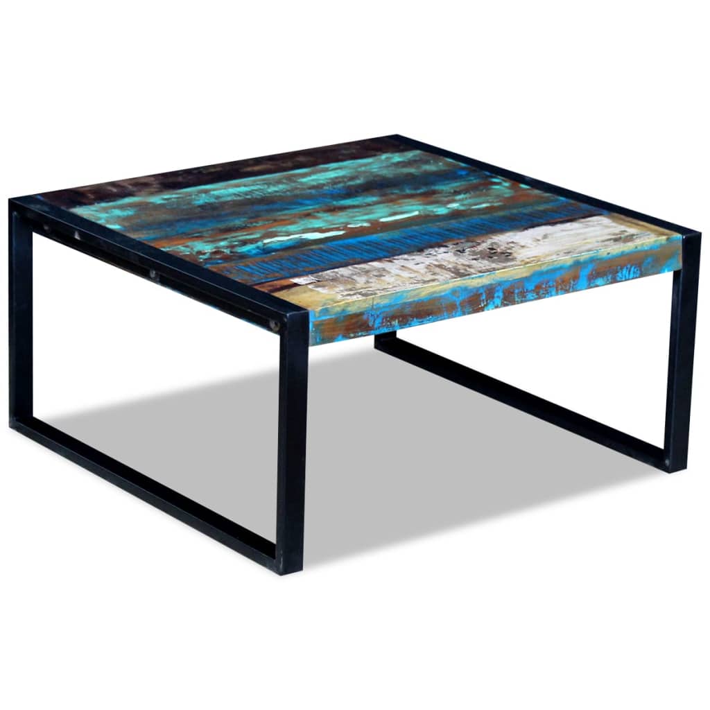 vidaXL Măsuță de cafea, 80 x 80 x 40 cm, lemn masiv reciclat vidaXL Măsuță de cafea, 80 x 80 x 40 cm, lemn masiv reciclat
