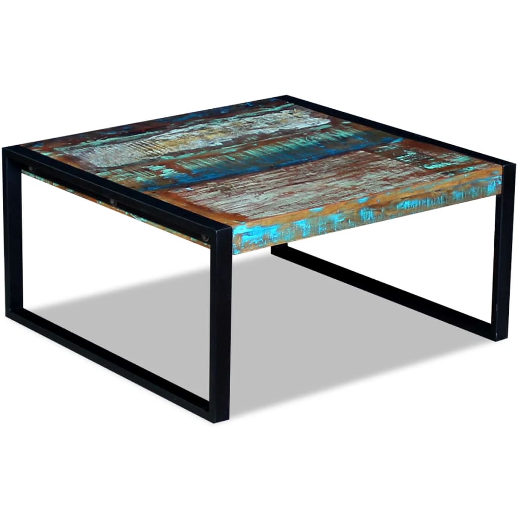 vidaXL Măsuță de cafea, 80 x 80 x 40 cm, lemn masiv reciclat vidaXL Măsuță de cafea, 80 x 80 x 40 cm, lemn masiv reciclat