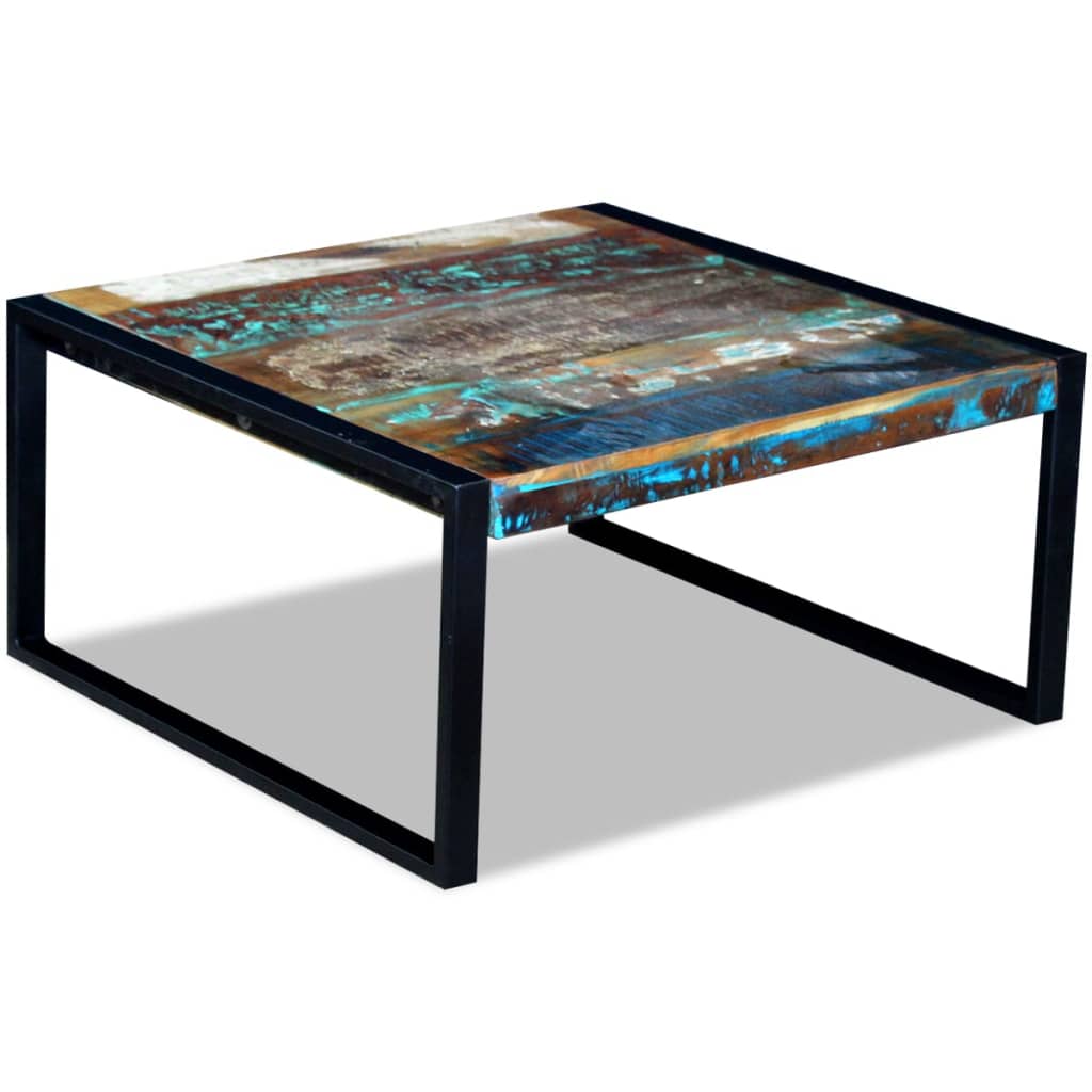 vidaXL Măsuță de cafea, 80 x 80 x 40 cm, lemn masiv reciclat vidaXL Măsuță de cafea, 80 x 80 x 40 cm, lemn masiv reciclat