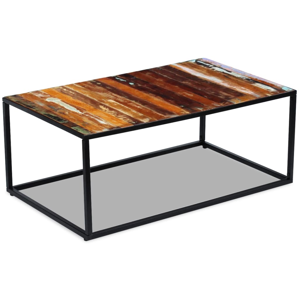 vidaXL Măsuță de cafea, 100 x 60 x 40 cm, lemn masiv reciclat vidaXL Măsuță de cafea, 100 x 60 x 40 cm, lemn masiv reciclat