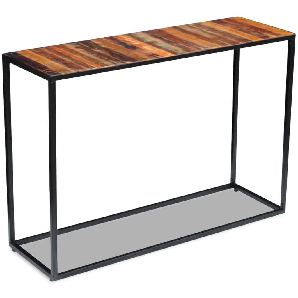 vidaXL Masă consolă, 110x35x76 cm, lemn masiv reciclat vidaXL Masă consolă, 110x35x76 cm, lemn masiv reciclat