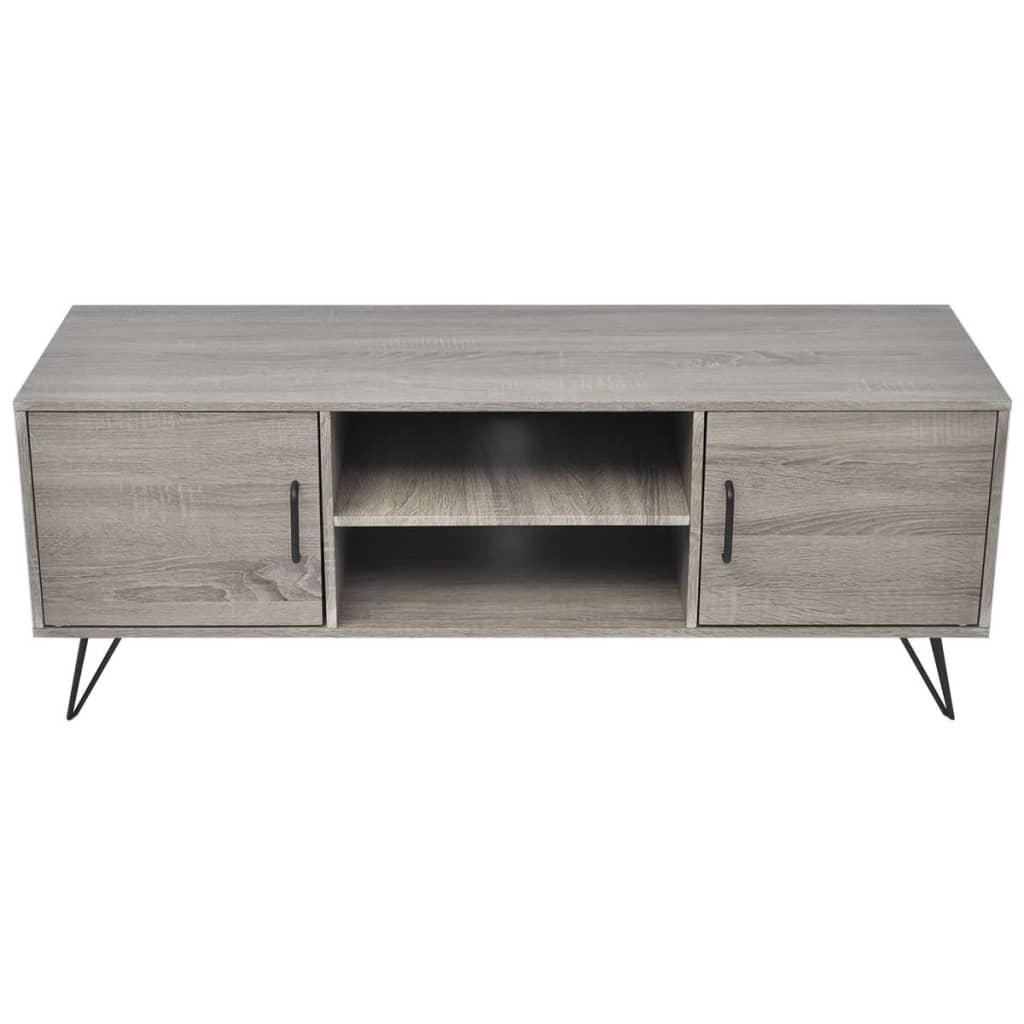 vidaXL Comodă TV, gri, 120x40x45 cm vidaXL Comodă TV, gri, 120x40x45 cm