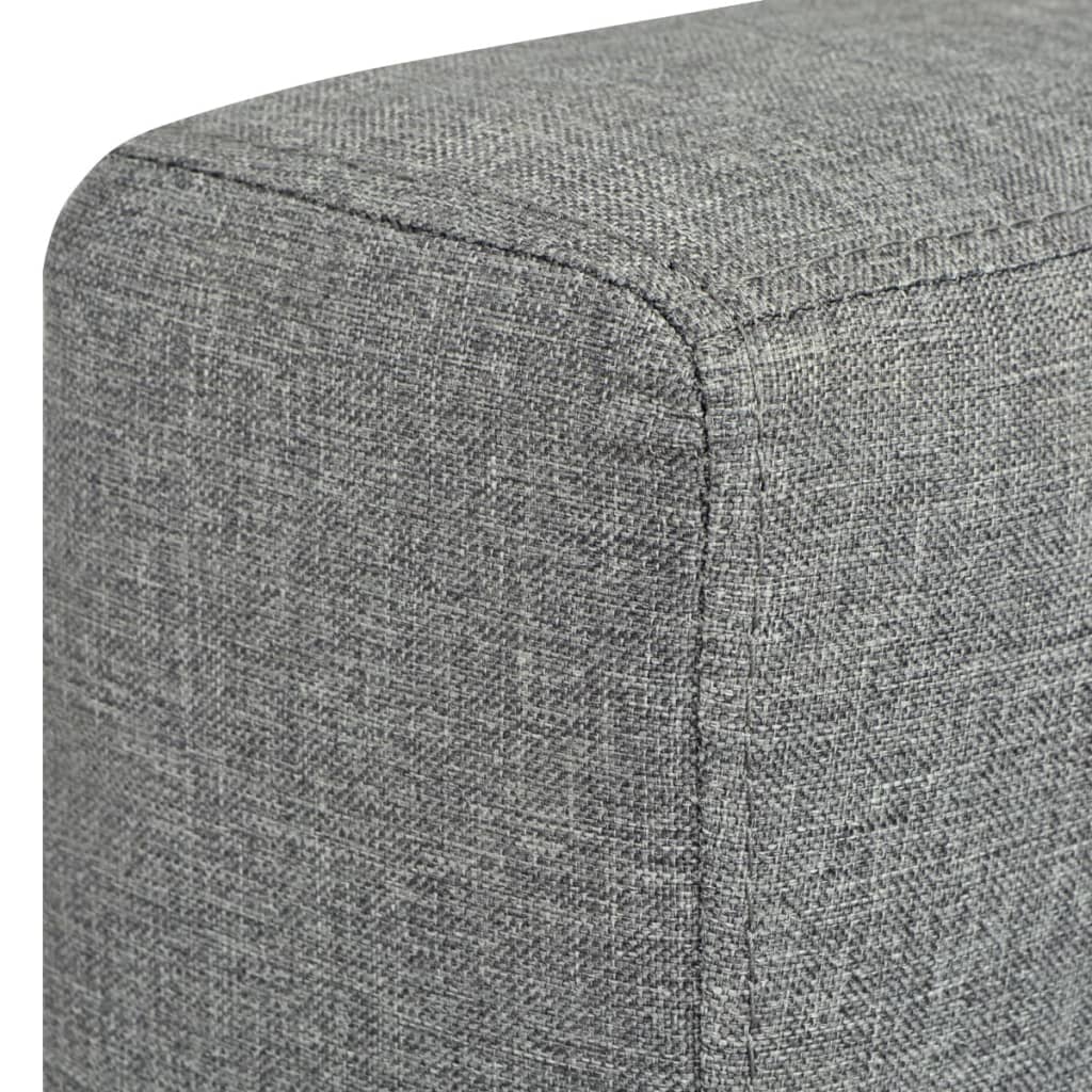 vidaXL Canapea cu 2 locuri, gri deschis, material textil vidaXL Canapea cu 2 locuri, gri deschis, material textil