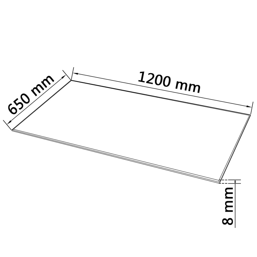 vidaXL Blat de masă din sticlă securizată rotund 1200 x 650 mm vidaXL Blat de masă din sticlă securizată rotund 1200 x 650 mm