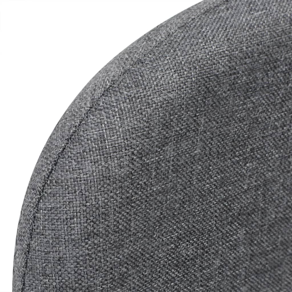 vidaXL Fotoliu pat extensibil, gri deschis, material textil