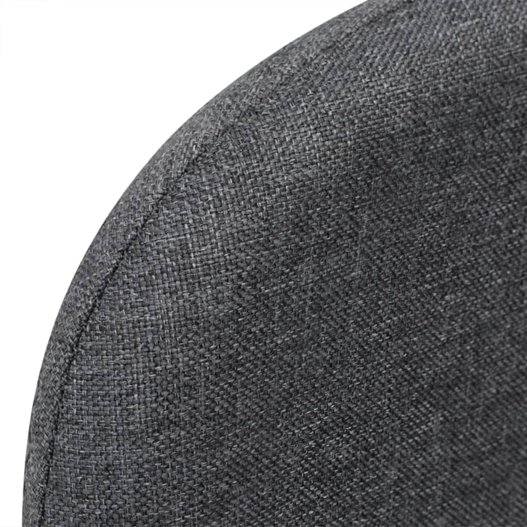 vidaXL Fotoliu pat extensibil, gri închis, material textil
