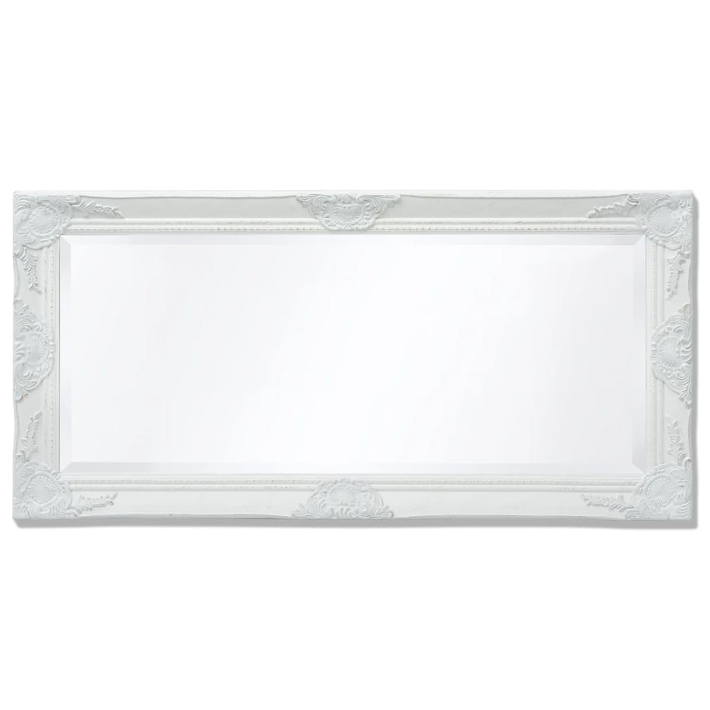 vidaXL Oglindă verticală în stil baroc, 100 x 50 cm, alb vidaXL Oglindă verticală în stil baroc, 100 x 50 cm, alb
