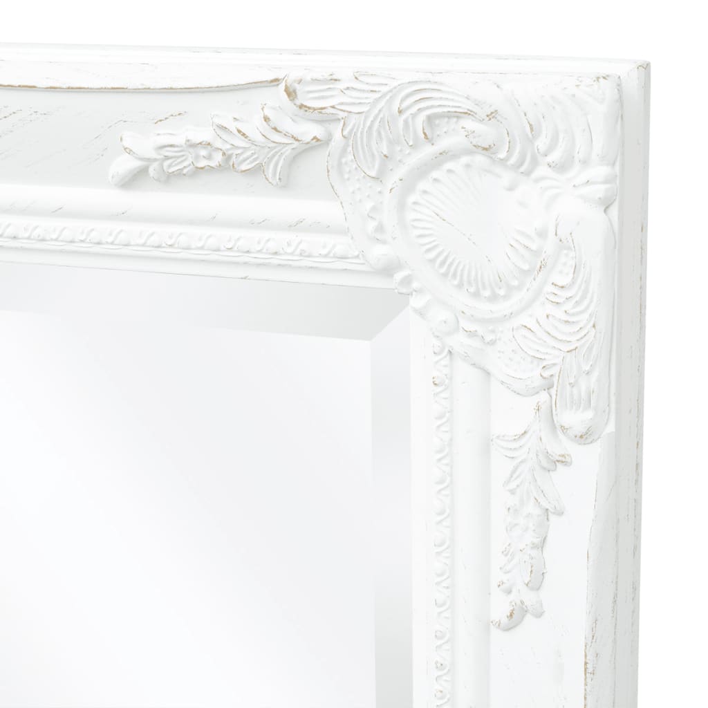vidaXL Oglindă verticală în stil baroc, 100 x 50 cm, alb vidaXL Oglindă verticală în stil baroc, 100 x 50 cm, alb