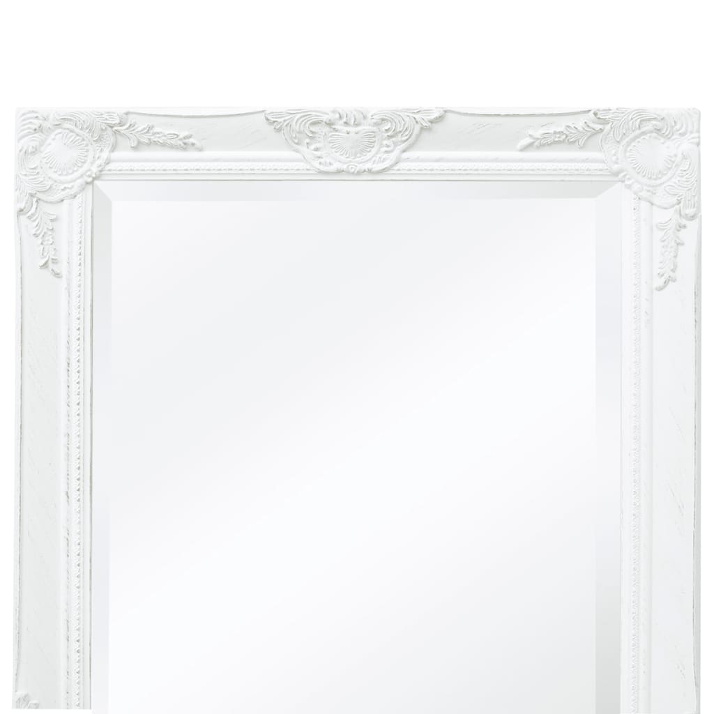 vidaXL Oglindă verticală în stil baroc, 100 x 50 cm, alb vidaXL Oglindă verticală în stil baroc, 100 x 50 cm, alb