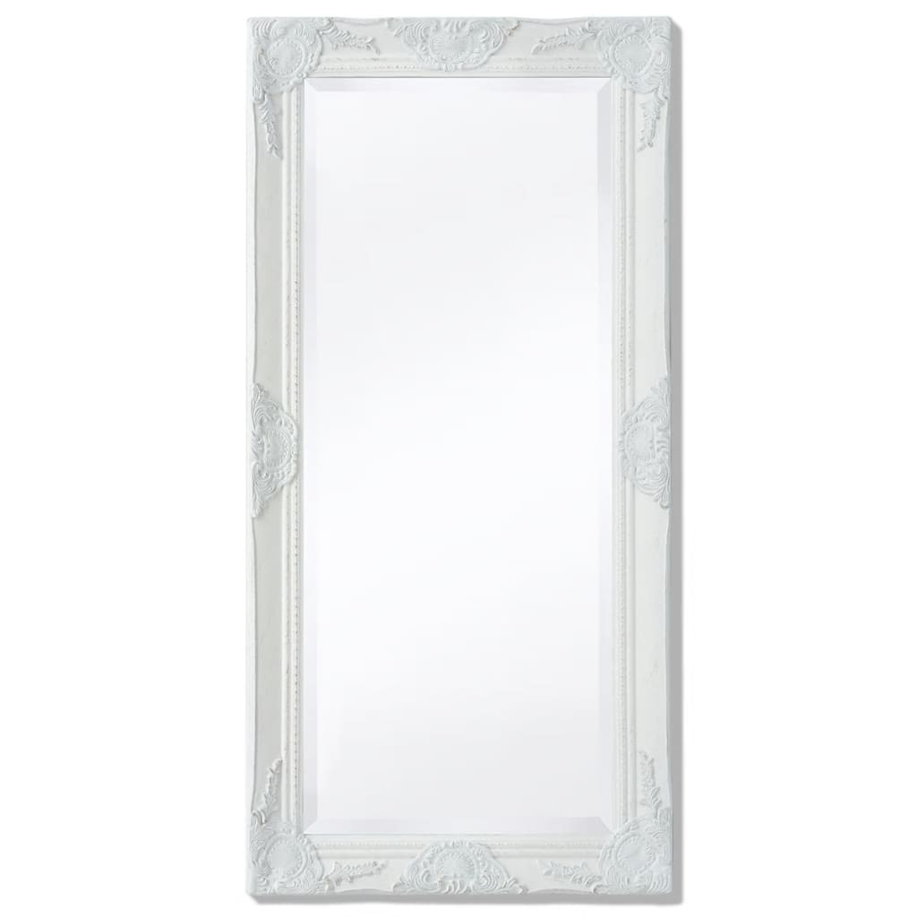 vidaXL Oglindă verticală în stil baroc, 100 x 50 cm, alb vidaXL Oglindă verticală în stil baroc, 100 x 50 cm, alb